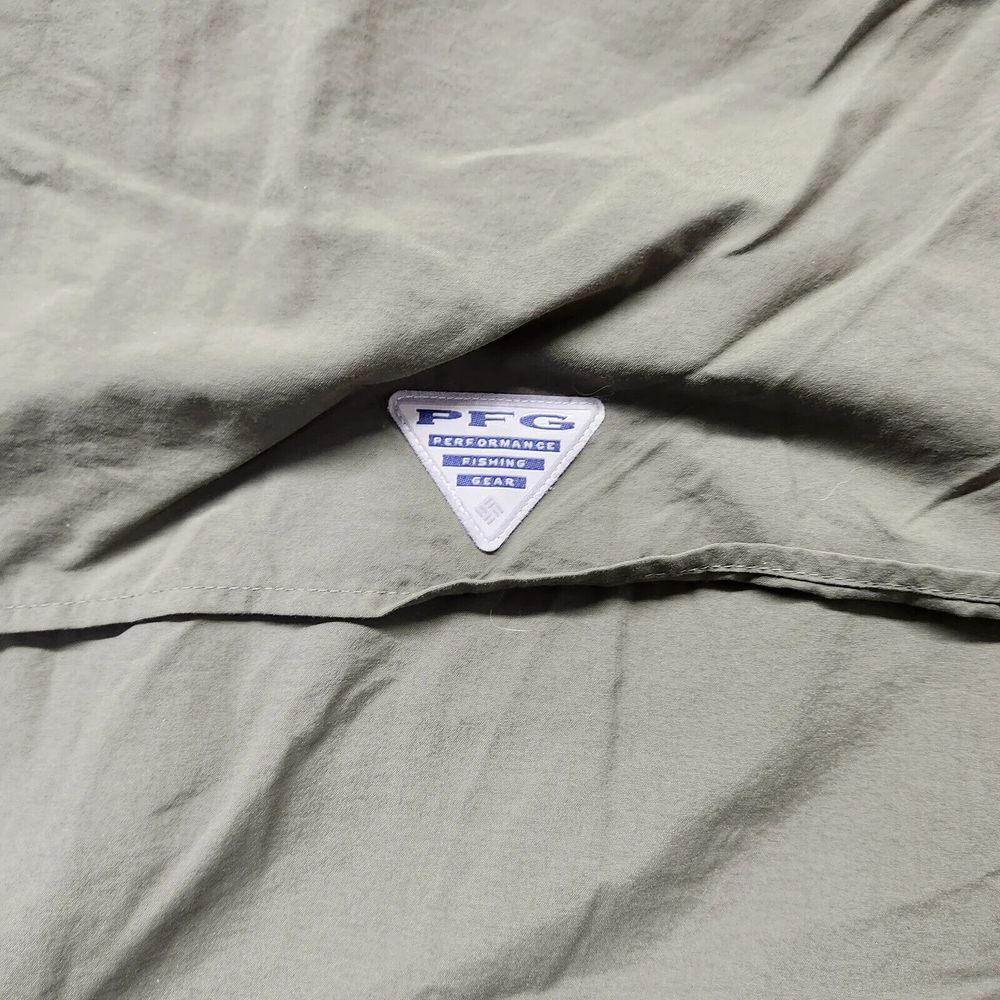 Columbia Shirt Mens 2XL Green Bahama Outdoors Casual Omni Shade Campcore Fishing - Picture 11 of 13